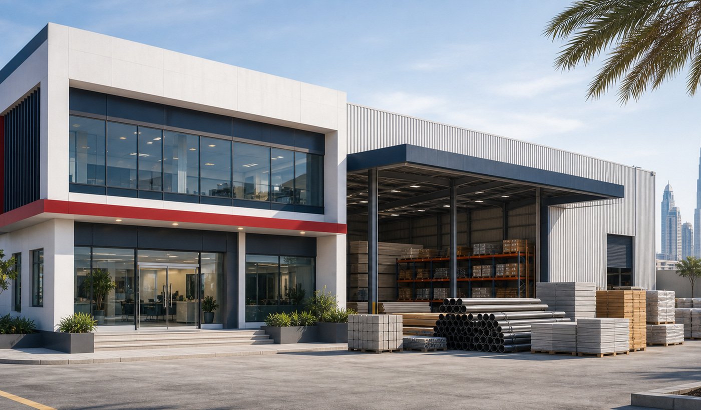Madras supplier office and warehouse exterior